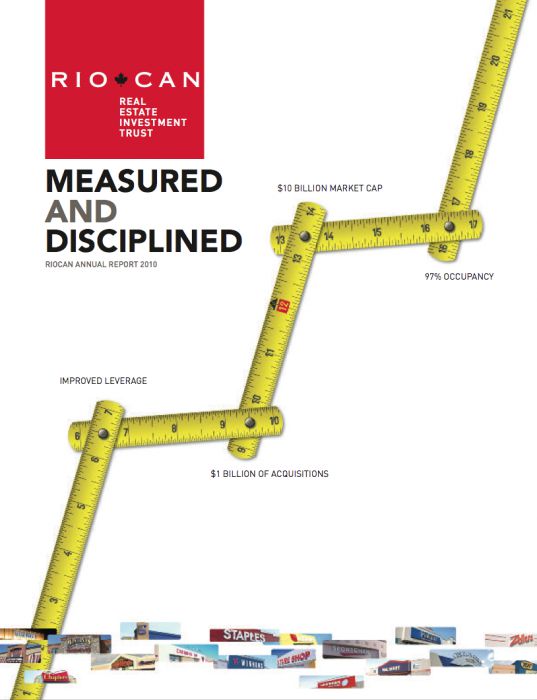 Riocan Annual Report Cover 2010